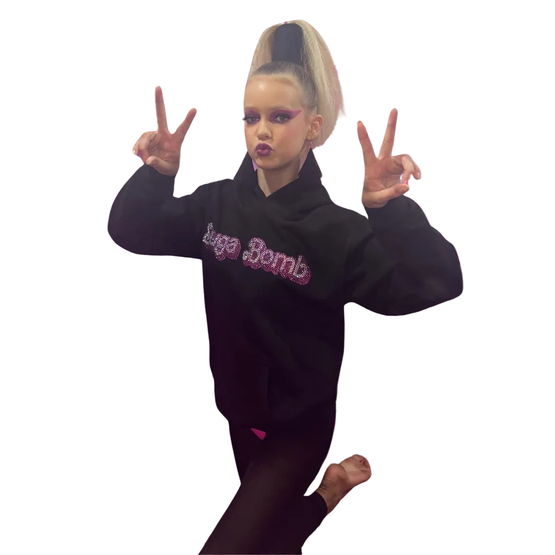 Black Rhinestone Hoodie